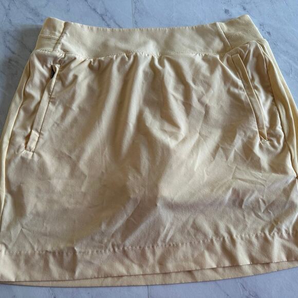 Athleta Brooklyn Skort 16” Tennis Lunaria Yellow Solid Women’s Active size 8 - Picture 1 of 8